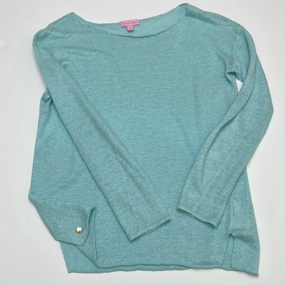 Lilly Pulitzer lightweight linen sweater